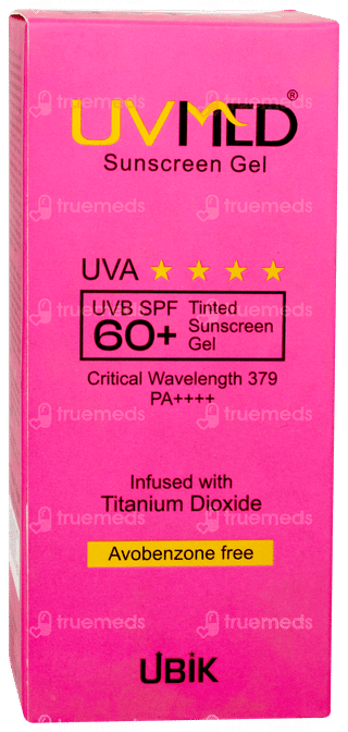 Uvmed Spf 60+ Pa++++ Tinted Sunscreen Gel 50gm