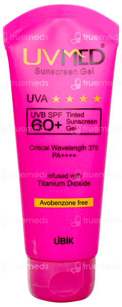 Uvmed Spf 60+ Pa++++ Tinted Sunscreen Gel 50gm
