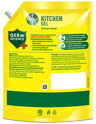 Dettol Lemon Fresh Kitchen Gel 1500ml