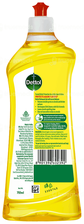 Dettol Lemon Fresh Kitchen Gel 750ml