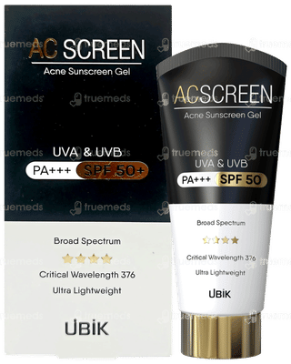 Acscreen Uva & Uvb Spf 50 Pa+++ Acne Sunscreen Gel 50gm
