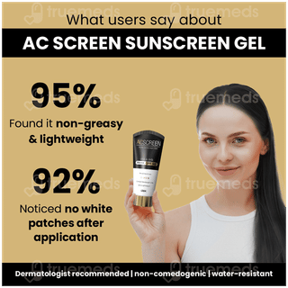 Acscreen Uva & Uvb Spf 50 Pa+++ Acne Sunscreen Gel 50gm