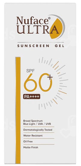 Nuface Ultra Spf 60+ Pa++++ Sunscreen Gel 50Gm