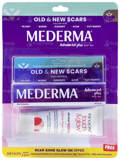 Mederma Advanced Plus Scar Gel 10gm With Free Revlon Touch & Glow Creme Face Wash 20gm