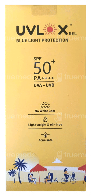 Uvlox Blue Light Protection Spf 50+ Pa++++ Gel 50Gm