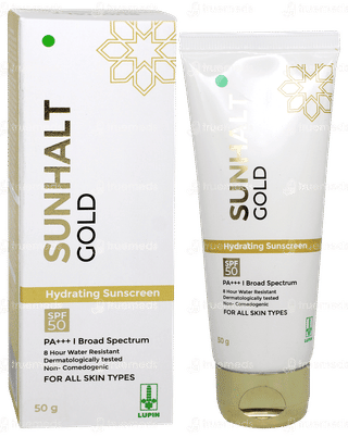 Sunhalt Gold Spf 50 Pa+++  Hydrating Sunscreen 50gm