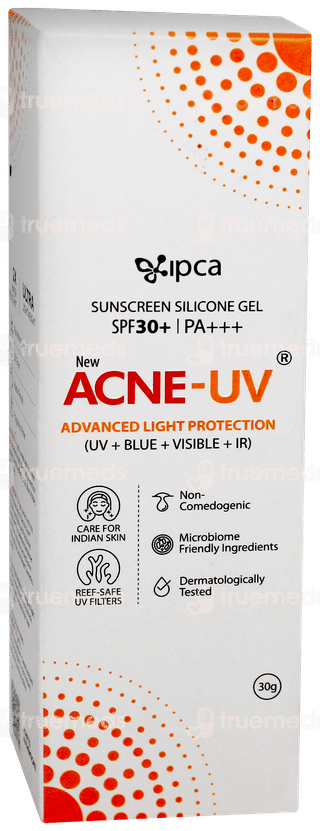 Acne Uv New Advanced Light Protection Spf 30+ Pa+++ Sunscreen Gel 30gm