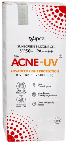 Acne Uv New Advanced Light Protection Spf 50+ Pa++++ Silicone Sunscreen Gel 50gm
