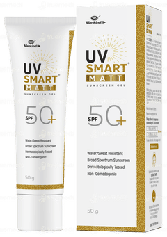Uvsmart Matt Spf 50+ Pa+++ Sunscreen Gel 50gm