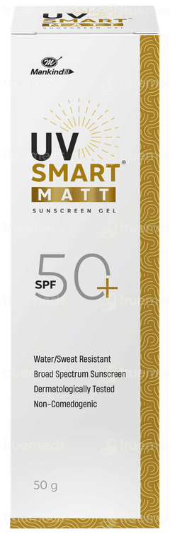 Uvsmart Matt Spf 50+ Pa+++ Sunscreen Gel 50gm