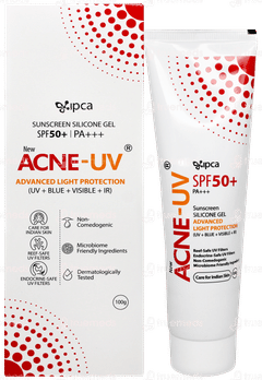 Acne Uv New Advanced Light Protection Spf 50+ Pa++++ Silicone Sunscreen Gel 100gm