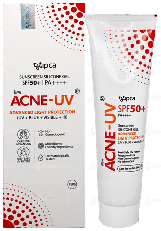 Acne Uv New Advanced Light Protection Spf 50+ Pa++++ Silicone Sunscreen Gel 100Gm