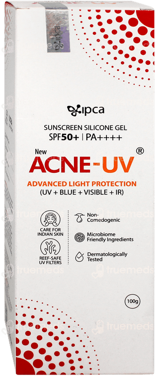 Acne Uv New Advanced Light Protection Spf 50+ Pa++++ Silicone Sunscreen Gel 100Gm