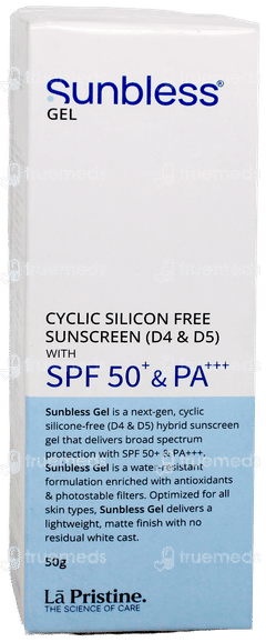 Sunbless Spf 50+ & Pa+++ Sunscreen Gel 50Gm