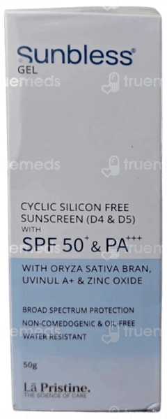 Sunbless Spf 50+ & Pa+++ Sunscreen Gel 50gm