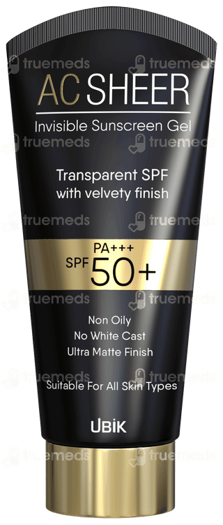 Ac Sheer Spf 50+ Pa+++ Invisible Sunscreen Gel 50Gm
