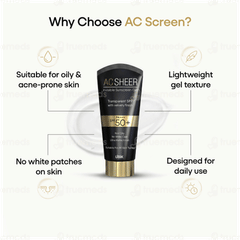 Ac Sheer Spf 50+ Pa+++ Invisible Sunscreen Gel 50Gm