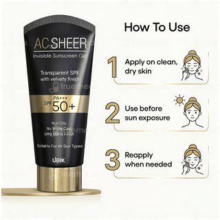 Ac Sheer Spf 50+ Pa+++ Invisible Sunscreen Gel 50Gm