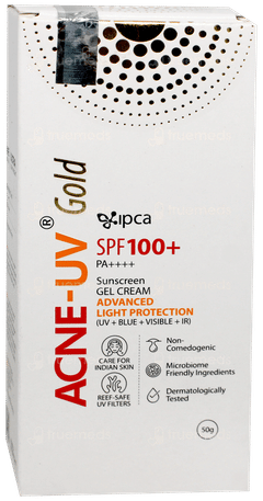Acne Uv Gold Advanced Light Protection Spf 100+ Pa++++ Sunscreen Gel 50gm