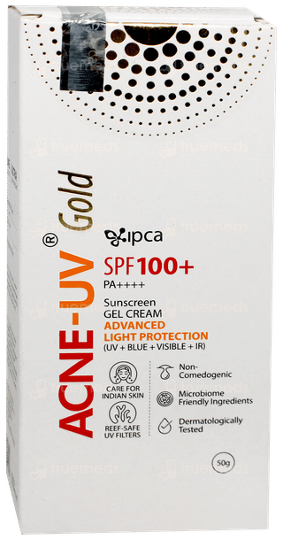 Acne Uv Gold Advanced Light Protection Spf 100+ Pa++++ Sunscreen Gel 50gm