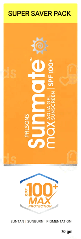 Sunmate Max Spf 100+ Sunscreen Aqua Gel 70Gm