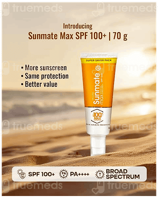 Sunmate Max Spf 100+ Sunscreen Aqua Gel 70Gm
