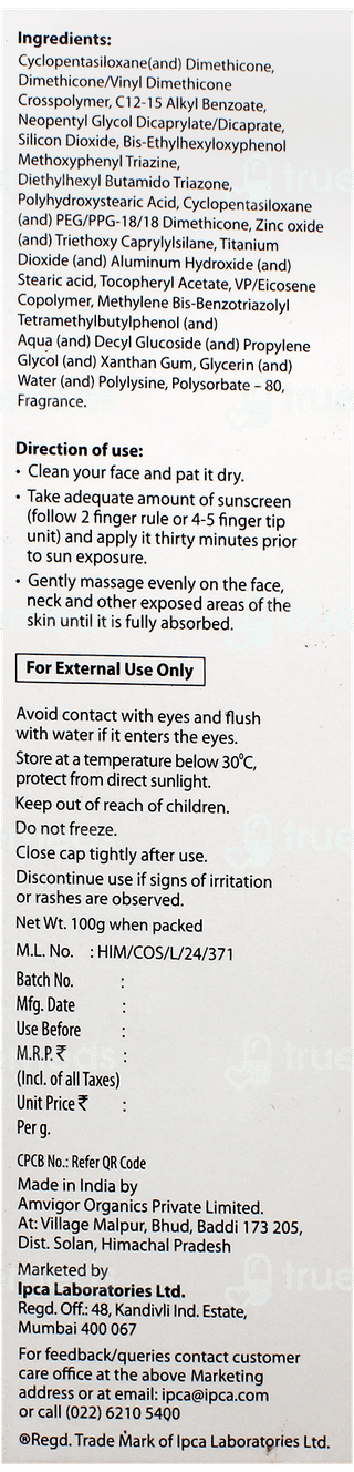 Acne Uv New Advanced Light Protection Spf 50+ Pa+++ Silicone Sunscreen Gel 100Gm