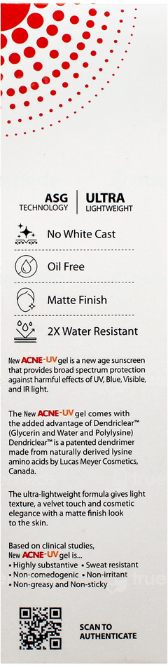 Acne Uv New Advanced Light Protection Spf 50+ Pa+++ Silicone Sunscreen Gel 100Gm