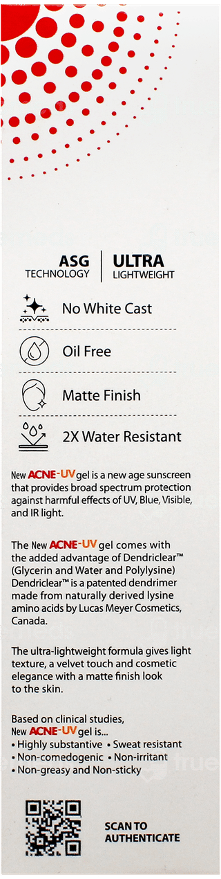 Acne Uv New Advanced Light Protection Spf 50+ Pa+++ Silicone Sunscreen Gel 100Gm