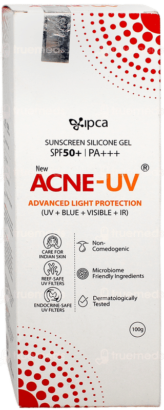 Acne Uv New Advanced Light Protection Spf 50+ Pa+++ Silicone Sunscreen Gel 100Gm