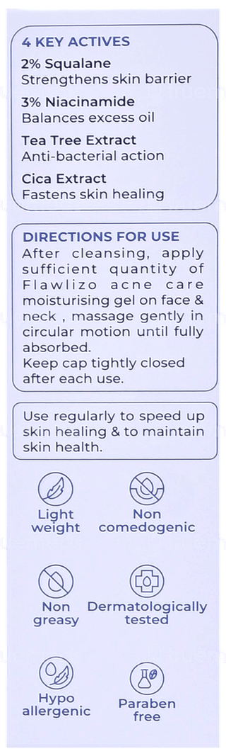Flawlizo Acne Care Moisturising Gel 50ml