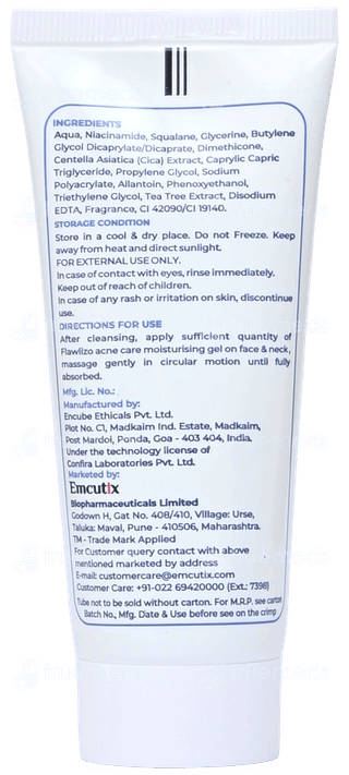 Flawlizo Acne Care Moisturising Gel 50ml