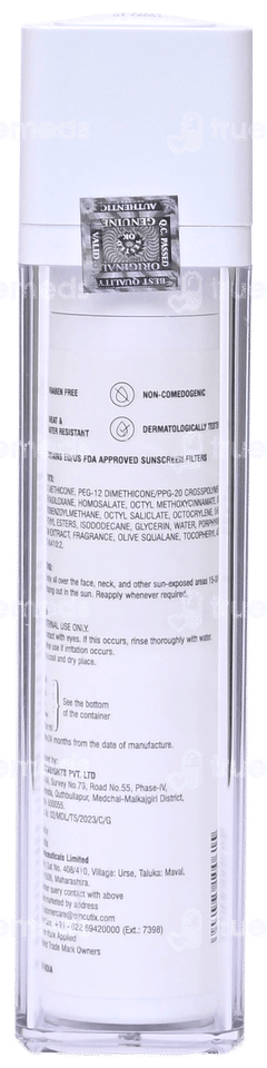 Solglo Invisible Spf 50+ Pa++++ Sunscreen Gel 50ml