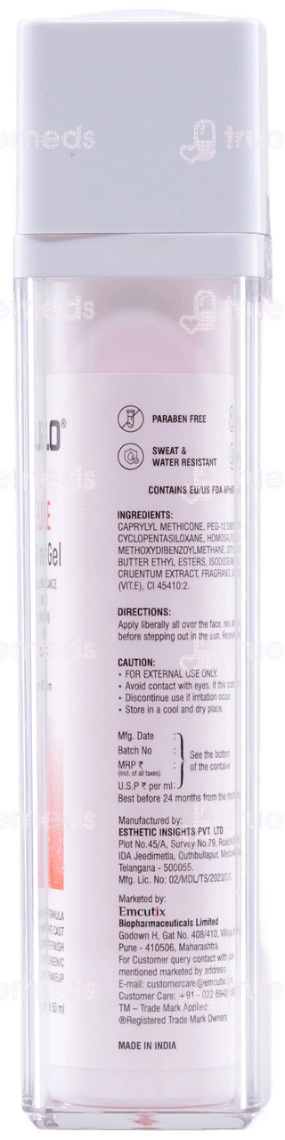 Solglo Invisible Spf 50+ Pa++++ Sunscreen Gel 50ml