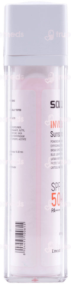 Solglo Invisible Spf 50+ Pa++++ Sunscreen Gel 50ml