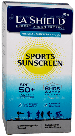 La Shield Expert Urban Protect Sports Spf 50+ Pa++++ Mineral Sunscreen Gel 80Gm