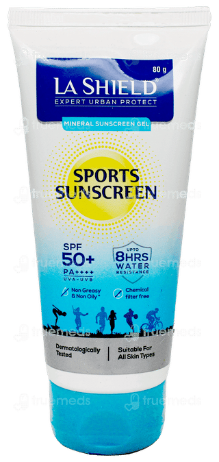 La Shield Expert Urban Protect Sports Spf 50+ Pa++++ Mineral Sunscreen Gel 80Gm