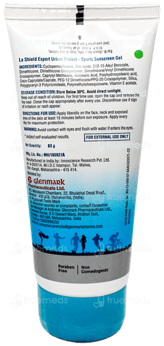 La Shield Expert Urban Protect Sports Spf 50+ Pa++++ Mineral Sunscreen Gel 80Gm