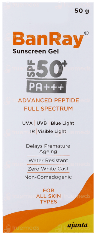 Banray Spf 50+ Pa+++ Sunscreen Gel 50Gm