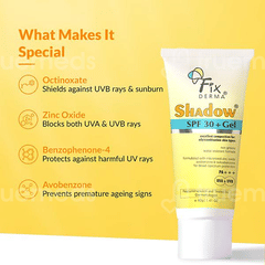 Fixderma Shadow Spf 30+ Pa +++ Gel 40Gm