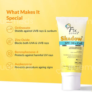 Fixderma Shadow Spf 30+ Pa +++ Gel 40Gm