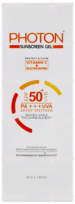 Photon Spf 50+ Uvb Pa+++uva Sunscreen Gel 50Ml