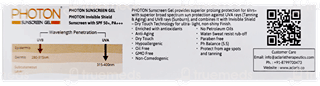 Photon Spf 50+ Uvb Pa+++Uva Sunscreen Gel 50Ml
