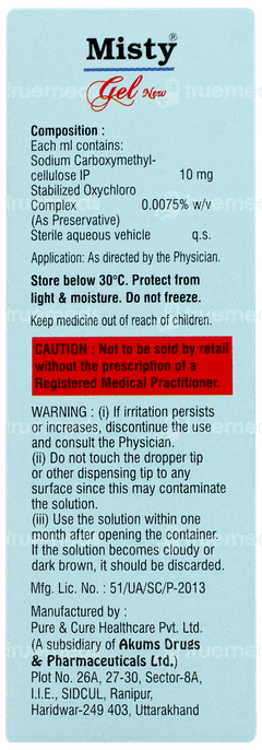 Misty Gel Eye Drops 10ml