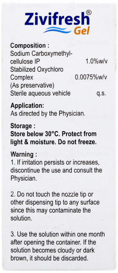 Zivifresh Gel Eye Drops 10ml