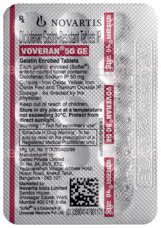 Voveran 50 Ge Tablet 15