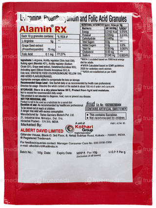 Alamin Rx Orange Flavour Sugar Free Granules 10Gm