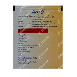 Arg 9 3000/75 MG Granules 5 GM