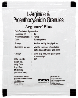 Argicare Plus Orange Flavour Sugar Free Sachet 5Gm
