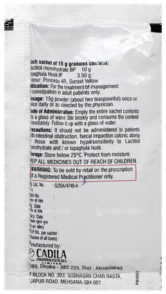 Cadilose Green Orange Flavour Sugar Free Powder 15Gm